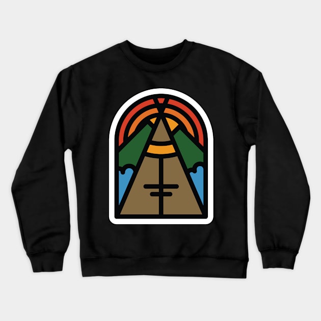 Camp Tent Crewneck Sweatshirt by quilimo